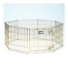 Gold Zinc Pet Exercise Pen 8 panels