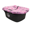 FidoRido - pink/diva fleece Car Seat with Small harness