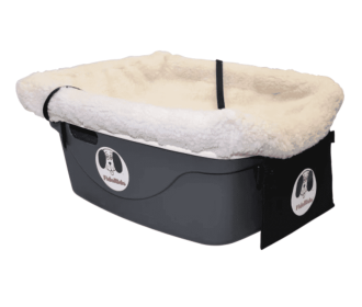 FidoRido - beige fleece Car Seat with  Small harness