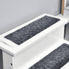 White 3 Step Wooden Pet Stairs with Carpet Non-Slip Ramp for Cats And Small Dogs