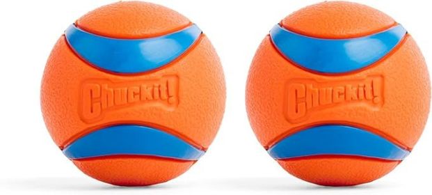Ultra Ball Dog Toy - Medium Bouncy Fetch Balls For Dogs 20-60 lbs - Made from Durable Rubber - Floating Water Pet Toys - Size Medium - 2.5-inch Diamet
