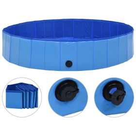 Dog Swimming Pool Blue PVC Large Foldable Dog Swimming Pool