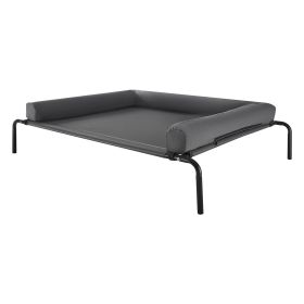 VEVOR Elevated Dog Bed for Large Dogs, Portable Raised Dog Cot with Washable Pillow