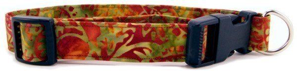 Bronze Sumatra Batik Dog Collar (Option: X-Small)