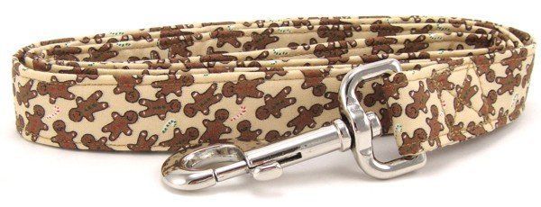 Gingerbread Men Dog Leash (Option: X-Small)