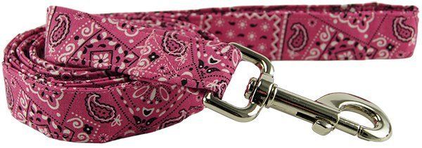 Pink Bandana Dog Leash (Option: X-Small)